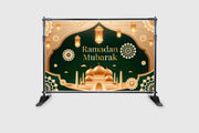 Eid Mubarak Background Eid Mubarak Islamic Photography Background Seasonal Muslim Backdrop for Eid Al-fitr Party Home Decorations Fabric-Polyester