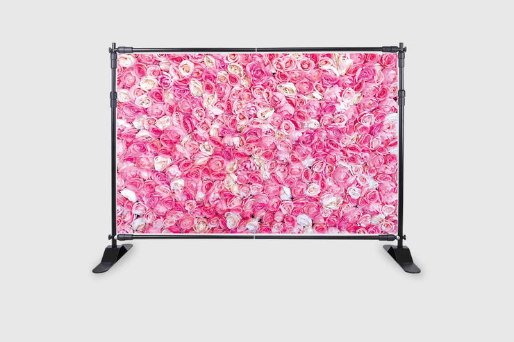 Pink Rose Flowers Wall Backdrop Pink Floral Spring Party Photography Background Princess Girls Women Birthday Wedding Bridal Shower Party Decoration