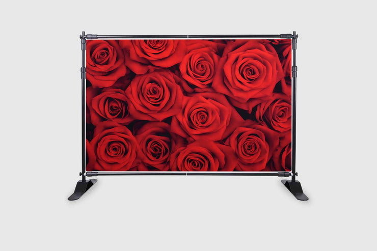 Red Rose Backdrop Flowers Rose Wall Background Valentines Day Wedding Photo Booth Girls Birthday Decoration Bridal Shower Party Banner Video Props