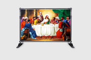 Jesus Christ Backdrop Passover Eve Last Supper of Jesus with Twelve Apostles Holy Backdrop Savior and His Disciples On Maundy Religious Photography