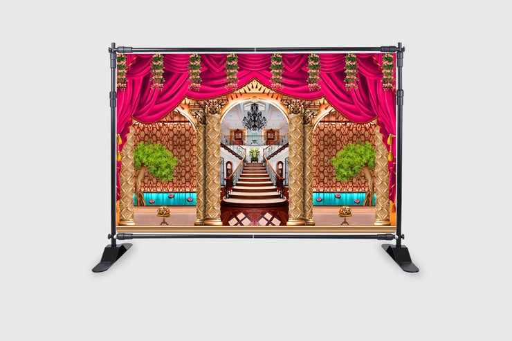 Decoration Backdrop Cloth for Wedding, Mehndi It's Perfect for Wedding, Party, Newborn Celebration, Haldi, Mehndi and Other Festive Occasion