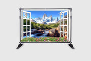 Rocky Waterfall Photography Backdrops Nature Backdrop Curtain Cloth Birthday Background Seamless Photo Booth Prop Backdrop