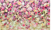 Floral Backdrop Spring Roses Flowers Wall Photography Background for Wedding Baby Shower Bridal Birthday Party Decoration Banner Photo Studio Props