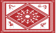 Indian Tribal Grim warli Painting Photography Backdrops Nature Backdrop Curtain Cloth Birthday Background Seamless Photo Booth Prop Backdrop