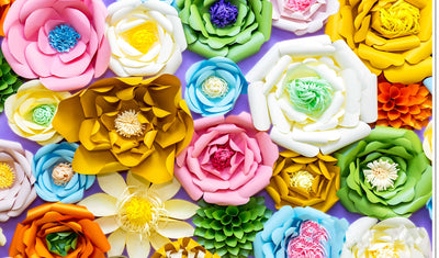 Colourful Flowers Photography Backdrops Nature Backdrop Curtain Cloth Birthday Background Seamless Photo Booth Prop Backdrop