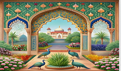 Interior Palace Architecture Vintage Art Photography Backdrops Curtain Cloth Birthday Background Seamless Photo Booth Prop Backdrop